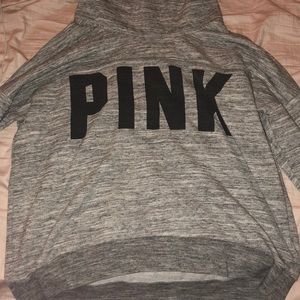 Gray Victoria’s Secret pink turtleneck sweater